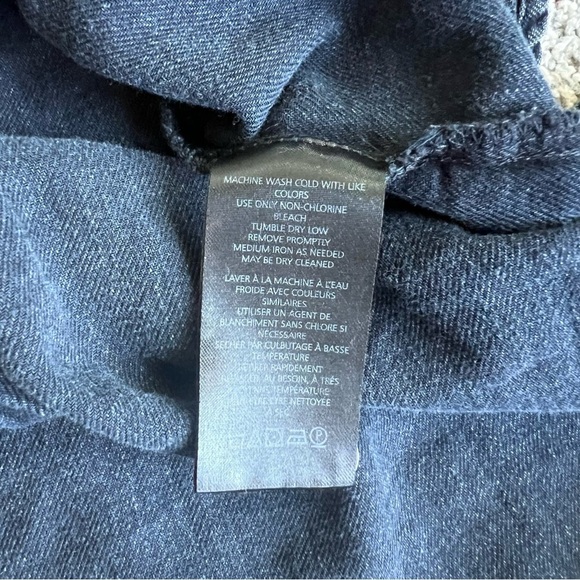 Pilcro by Anthropologie Black Button Up Twisted Tux Shirt, Size XS - Picture 9 of 12